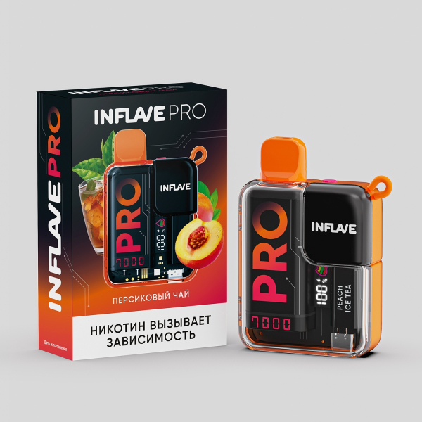 Электронка Inflave Pro Персиковый Чай (7000 Затяжек) в Ростове-на-Дону