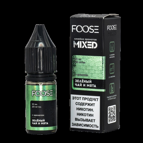 Жидкость Foose Mixed Зеленый Чай И Мята 10 Мл в Ростове-на-Дону