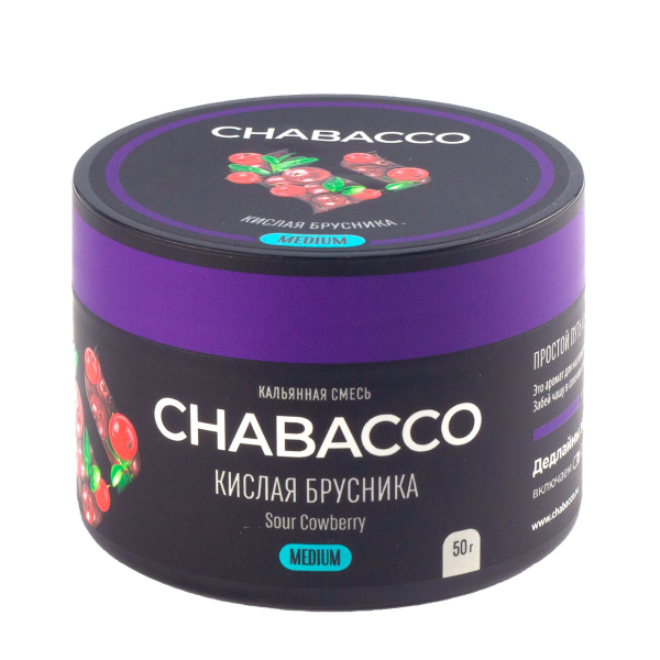 Смесь Chabacco Medium Sour Cowberry  50 гр в Ростове-на-Дону