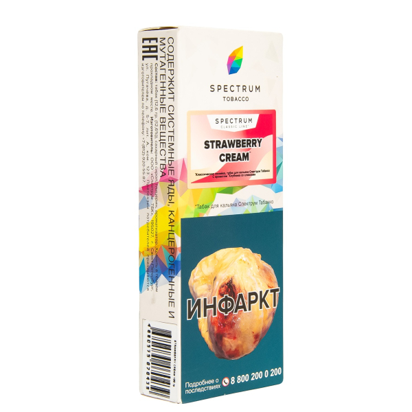 Табак Spectrum Strawberry Cream  100 гр в Ростове-на-Дону