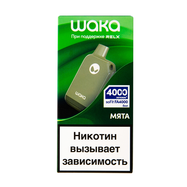 Электронка Waka Мята (4000 Затяжек) в Ростове-на-Дону