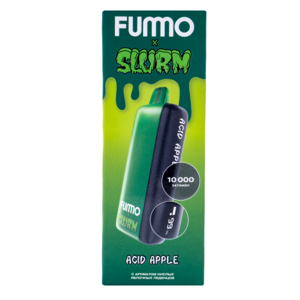 Электронка Fummo Indic Slurm Кислые Яблочные Леденцы (10 000 Затяжек) в Ростове-на-Дону