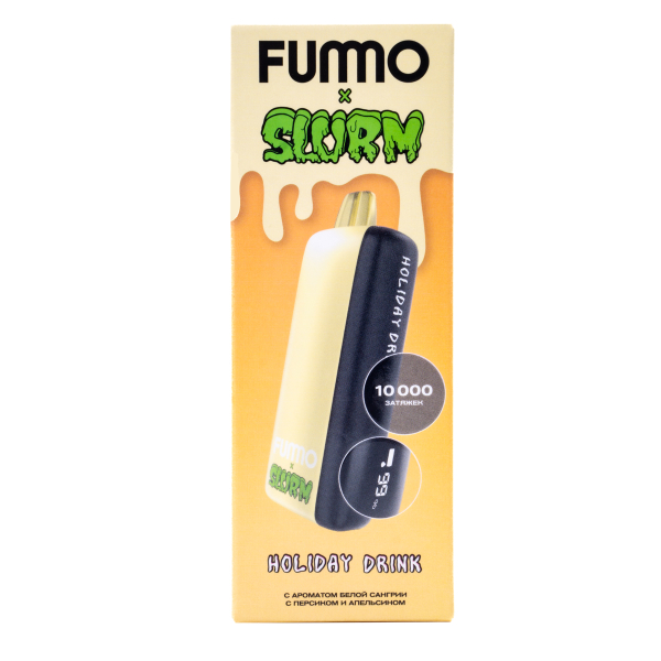 Электронка Fummo Indic Slurm Белая Сангрия С Персиком И Апельсином (10 000 Затяжек) в Ростове-на-Дону