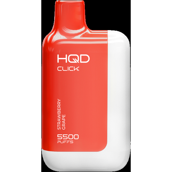 POD-система Hqd Click Устройство + Картридж Клубника Виноград (5500 Затяжек) в Ростове-на-Дону