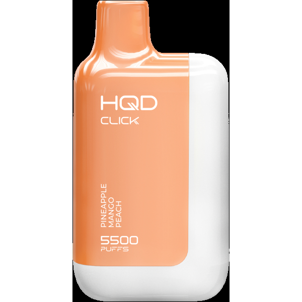 POD-система Hqd Click Устройство + Картридж Ананас Манго Персик (5500 Затяжек) в Ростове-на-Дону