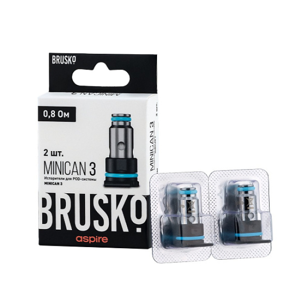 Испаритель Brusko Minican, 3, Af Mesh Coil, 0.8 Ом, Упак. 2 Шт в Ростове-на-Дону