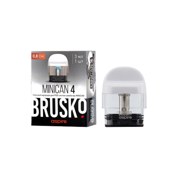 Сменный Картридж Brusko Minican 4 (3Мл) 0,8 Ом, Упак. 1 Шт белый в Ростове-на-Дону