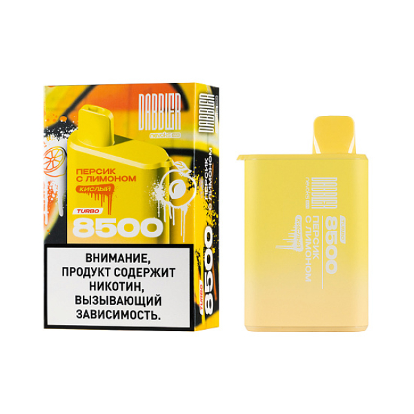 Электронка Dabbler Turbo Персик С Лимоном 8500 затяжек в Ростове-на-Дону