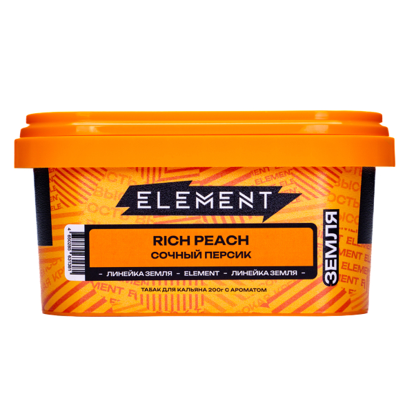 Табак Element Земля Rich Peach 200 грамм в Ростове-на-Дону