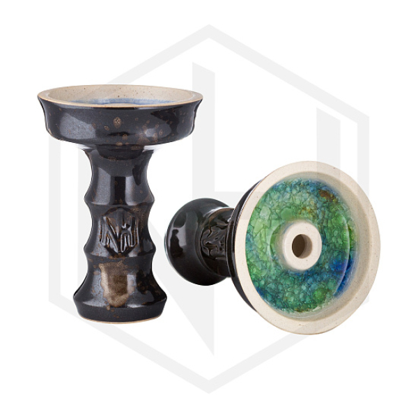 Чаша Nejn Lotus Glaze Black Черная для кальяна в Ростове-на-Дону