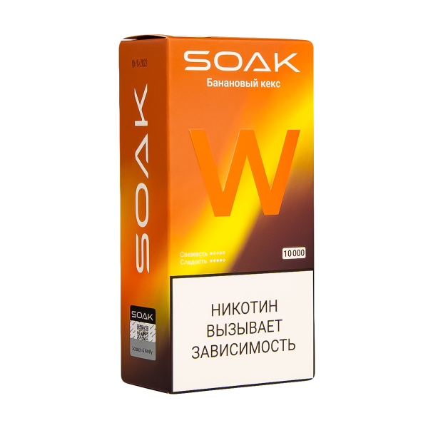 Электронная сигарета Soak W Банановый Кекс 10000 в Ростове-на-Дону
