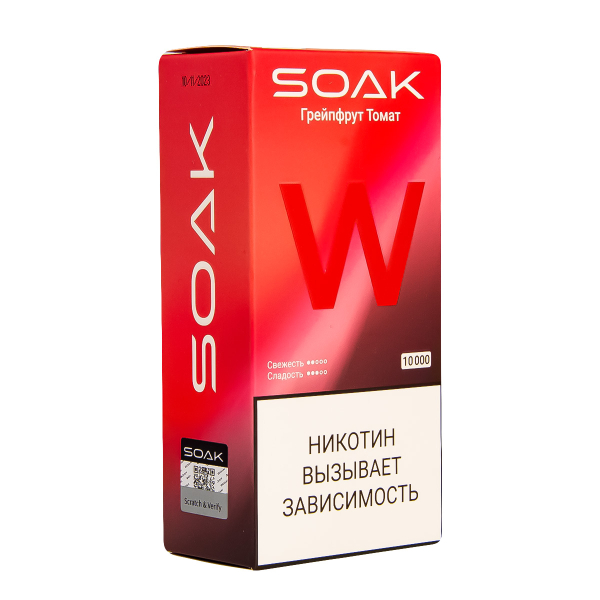 Электронная сигарета Soak W Грейпфрут Томат 10000 в Ростове-на-Дону