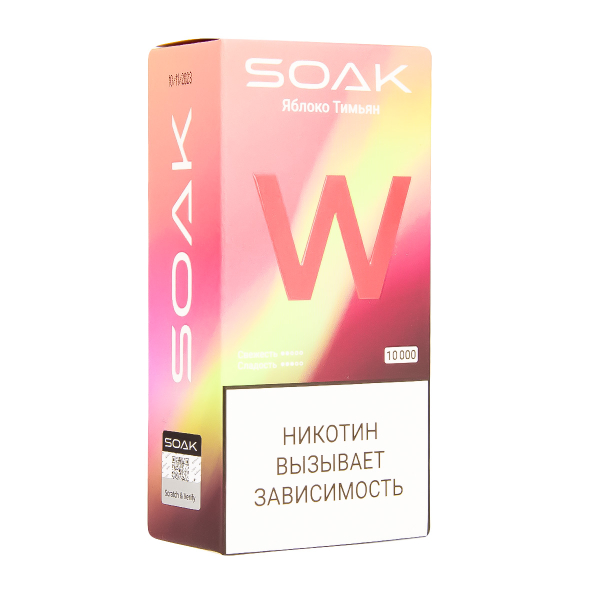 Электронная сигарета Soak W Яблоко Тимьян 10000 в Ростове-на-Дону