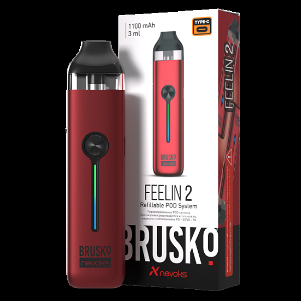 POD-система Brusko Feelin 2 Малиновый в Ростове-на-Дону