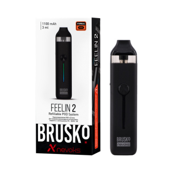 POD-система Brusko Feelin 2 Черный в Ростове-на-Дону