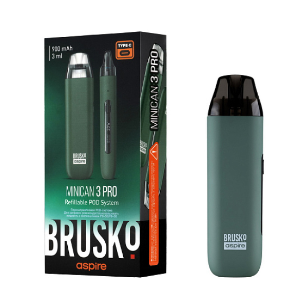 POD-система Brusko Minican 3 Pro зеленый в Ростове-на-Дону