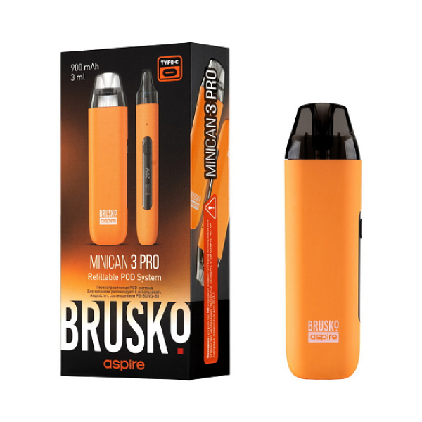POD-система Brusko Minican 3 Pro оранжевый в Ростове-на-Дону