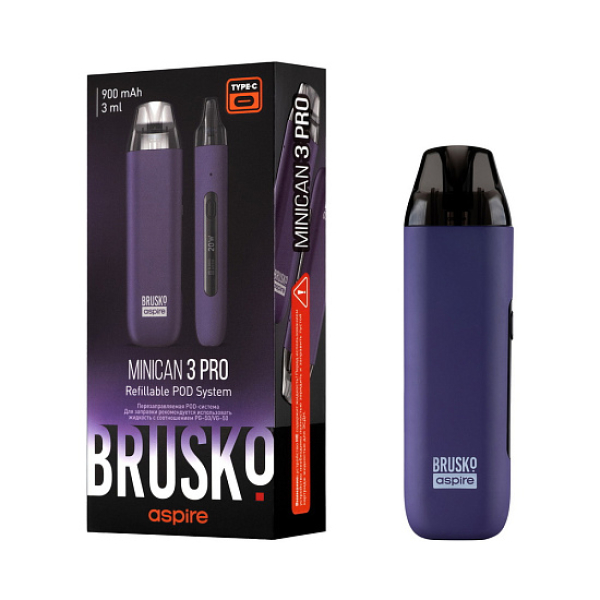 POD-система Brusko Minican 3 Pro фиолетовый в Ростове-на-Дону