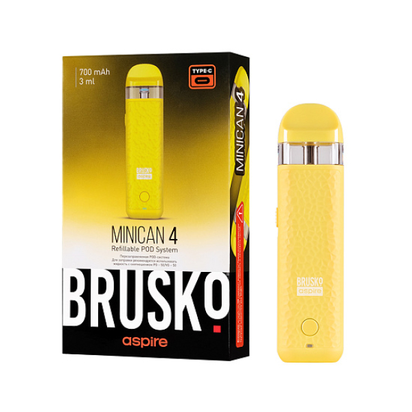 POD-система Brusko Minican 4 Желтый в Ростове-на-Дону