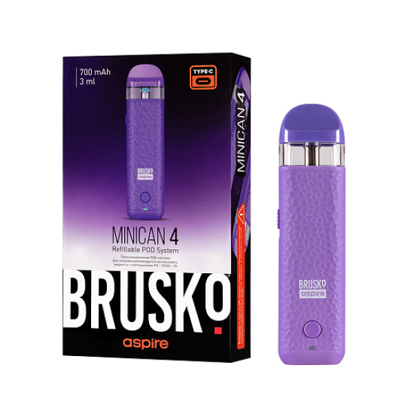 POD-система Brusko Minican 4 Фиолетовый в Ростове-на-Дону