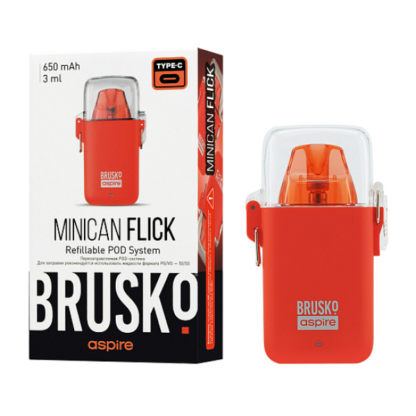 POD-система Brusko Minican Flick Красный в Ростове-на-Дону
