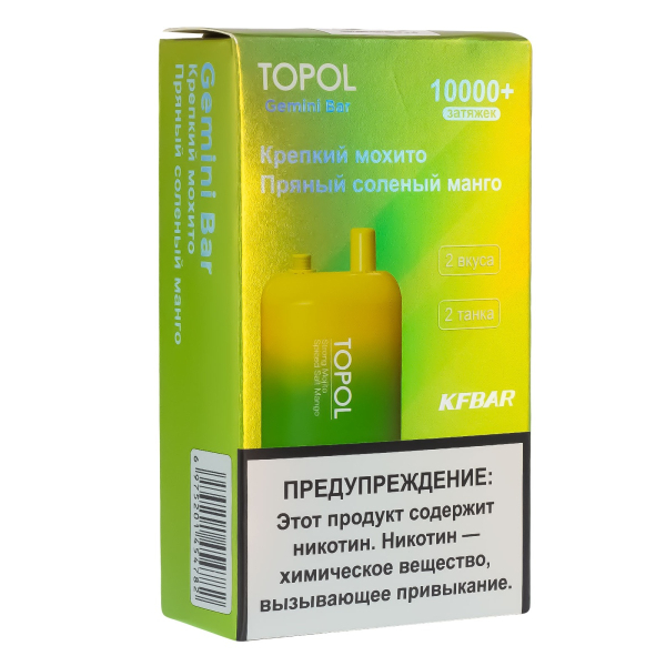 Электронка Topol Gemini Bar Strong Mohito | Spiced Salt Mango 10000 тяг в Ростове-на-Дону