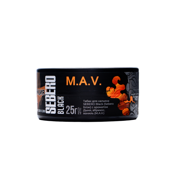 Табак Sebero Black Black M.a.v. 25 грамм в Ростове-на-Дону