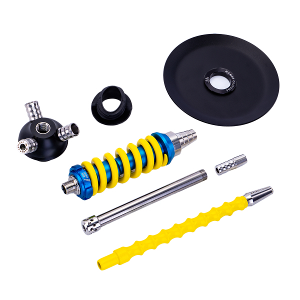 Кальян Mamay Customs Coilover Micro Голубой Жёлтый в Ростове-на-Дону