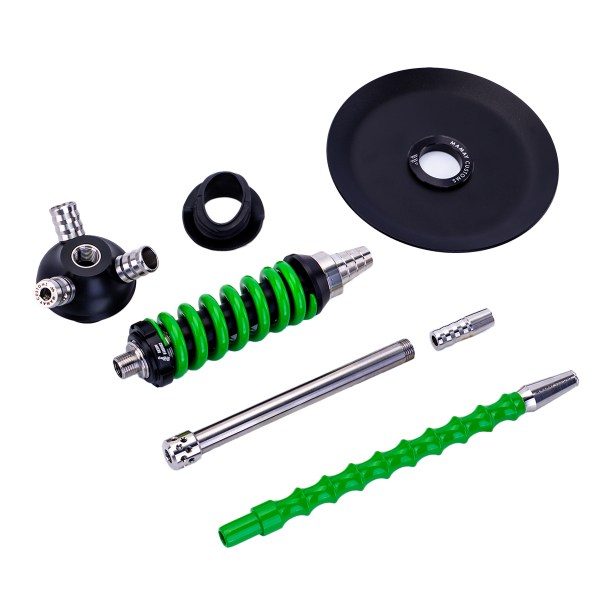Кальян Mamay Customs Coilover Micro Чёрно Зелёный в Ростове-на-Дону