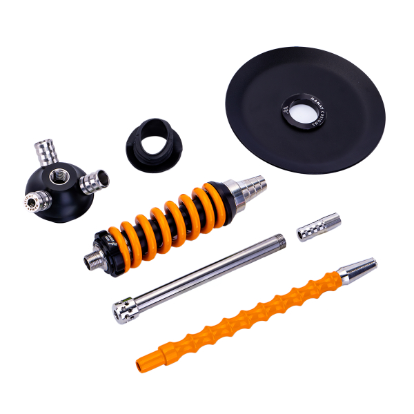Кальян Mamay Customs Coilover Micro Чёрно Оранжевый в Ростове-на-Дону