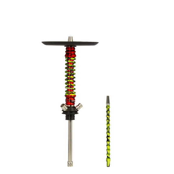 Кальян Mamay Customs Coilovers Mini Красный Сплеш Салатовый Сплеш в Ростове-на-Дону