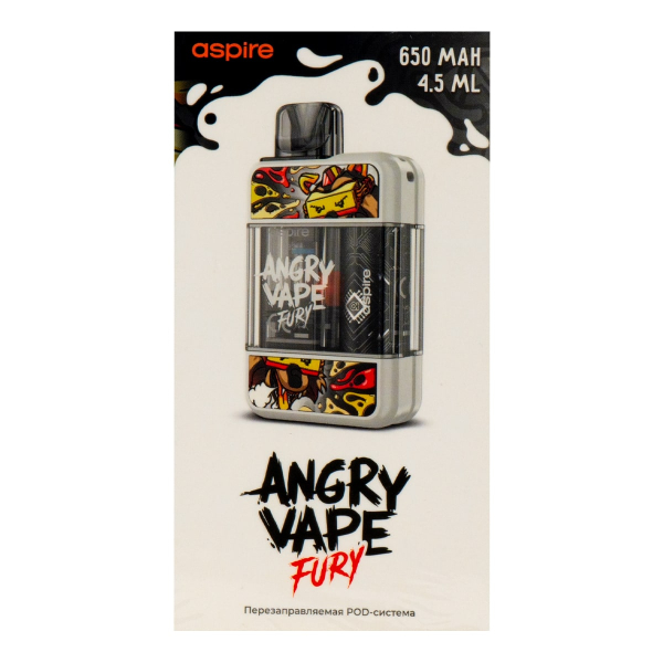 POD-система Brusko Angry Vape Fury 650 Mah Белый в Ростове-на-Дону