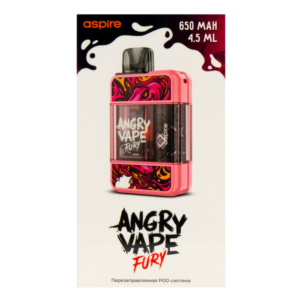 POD-система Brusko Angry Vape Fury 650 Mah Розовый в Ростове-на-Дону