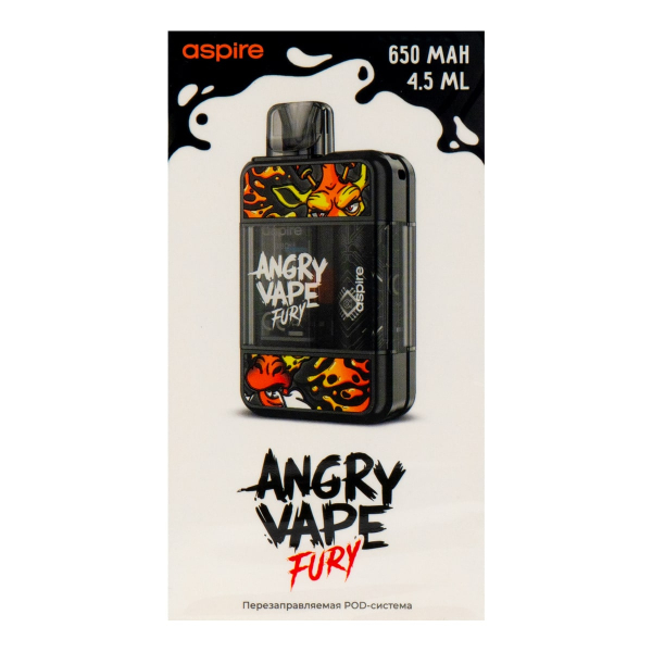 POD-система Brusko Angry Vape Fury 650 Mah Черный в Ростове-на-Дону
