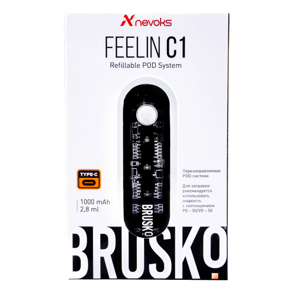POD-система Brusko Feelin C1 Белый в Ростове-на-Дону