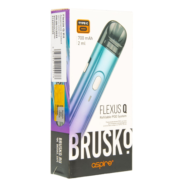 POD-система Brusko Flexus Q Бирюзовый Градиент в Ростове-на-Дону