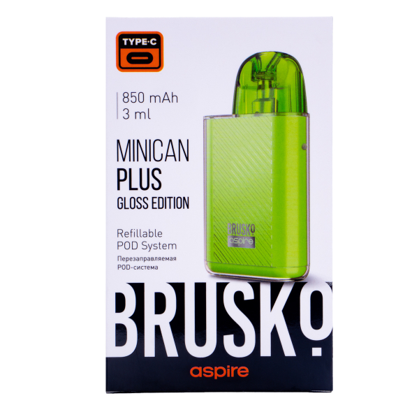 POD-система Brusko Minican Plus Gloss Edition Зелёный в Ростове-на-Дону