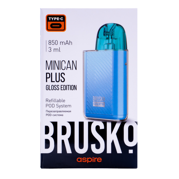 POD-система Brusko Minican Plus Gloss Edition Синий в Ростове-на-Дону