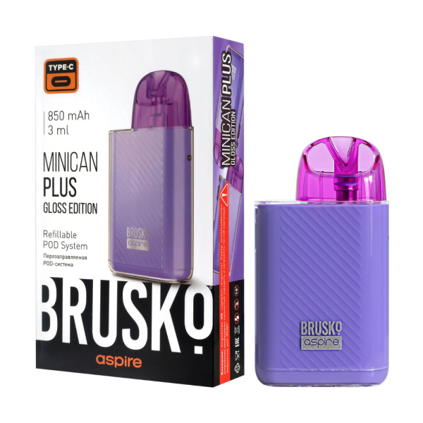 POD-система Brusko Minican Plus Gloss Edition Фиолетовый в Ростове-на-Дону