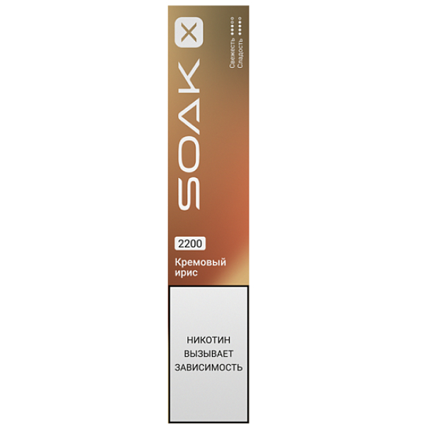 Электронка Soak X  Кремовый Ирис 2200 затяжек в Ростове-на-Дону
