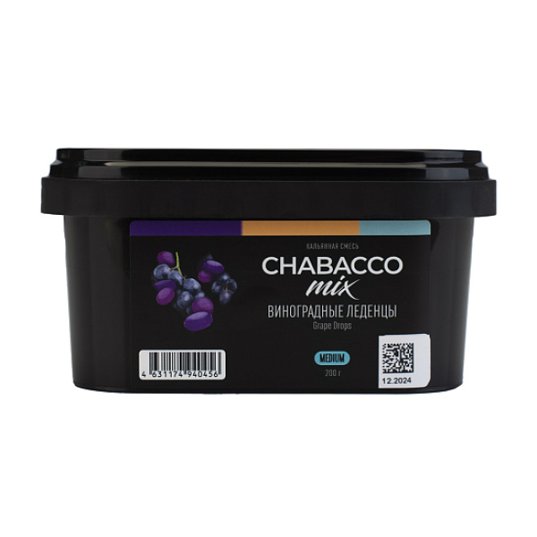 Бестабачная смесь Chabacco Mix Grape Drops Виноградные Леденцы  Medium 200 грамм в Ростове-на-Дону