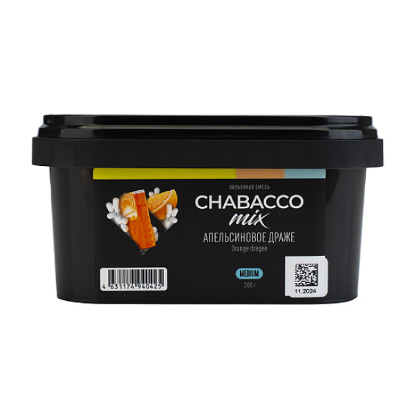 Бестабачная смесь Chabacco Mix Orange Dragee Апельсиновое Драже  Medium 200 грамм в Ростове-на-Дону