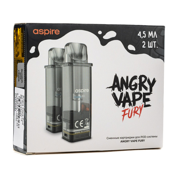 Картридж Angry Vape Fury 45 мл 0.8 Ом ( 2 шт.) в Ростове-на-Дону
