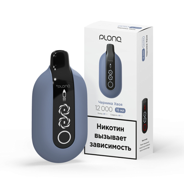 Электронка Plonq Ultra Черника Хвоя 12000 затяжек в Ростове-на-Дону