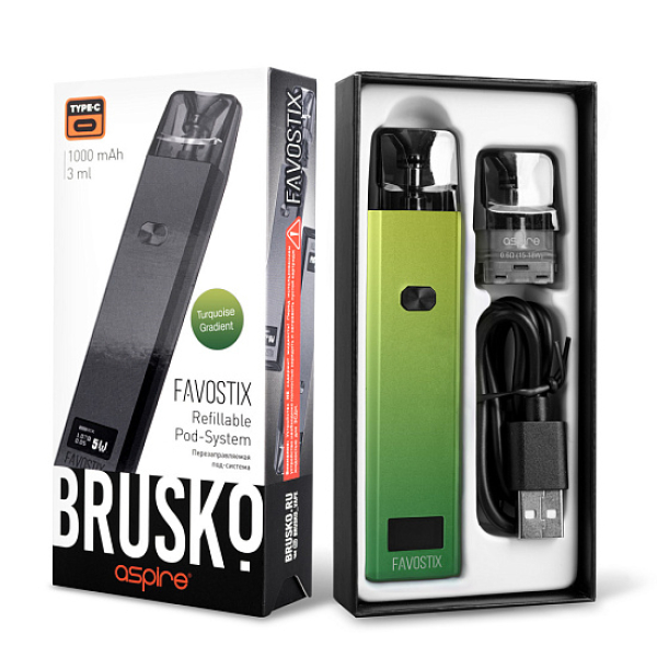 POD-система Brusko Favostix      Зеленый Градиент в Ростове-на-Дону