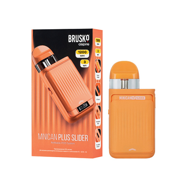 POD-система Brusko Minican      Plus Slider Оранжевый в Ростове-на-Дону