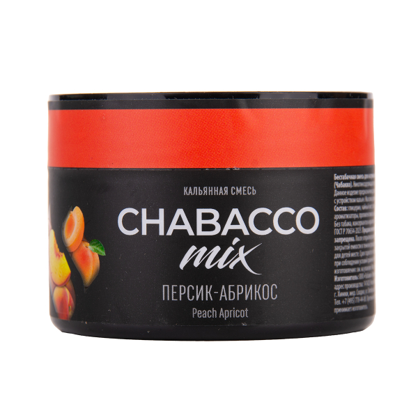 Бестабачная смесь Chabacco Mix Medium Peach Apricot 40 грамм в Ростове-на-Дону