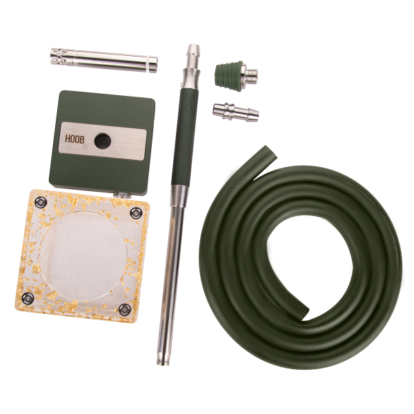 Кальян Hoob Subatom British Racing Green X Ss | Cube Mini Gold в Ростове-на-Дону