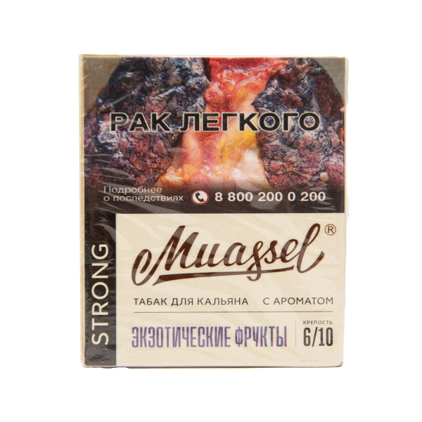 Табак Muassel Strong  Экзотические Фрукты 40 грамм в Ростове-на-Дону