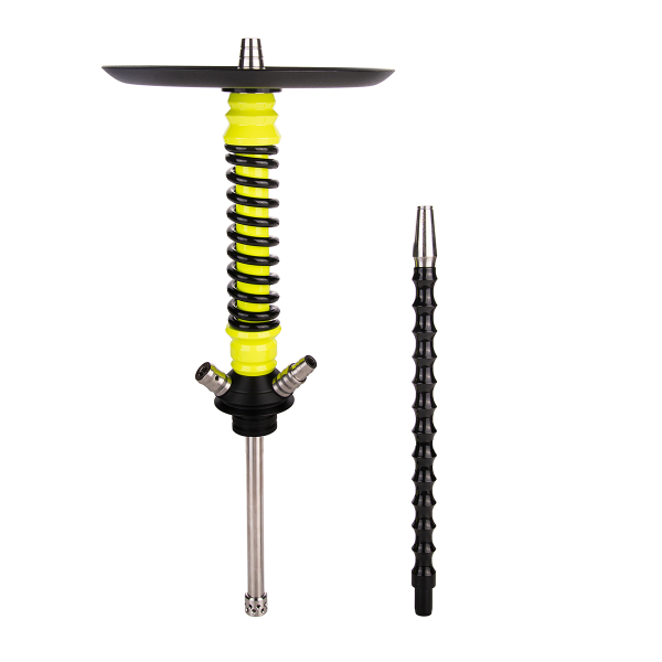 Кальян Mamay Customs Coilover Mini  Жёлтый Флюр Чёрный в Ростове-на-Дону